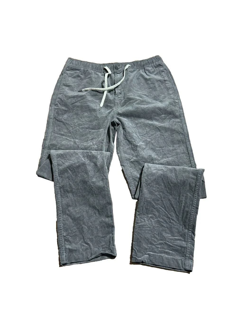 Vuori Optimist Corduroy Pants Mens Large Dark Grey Tapered Stretch V440 30